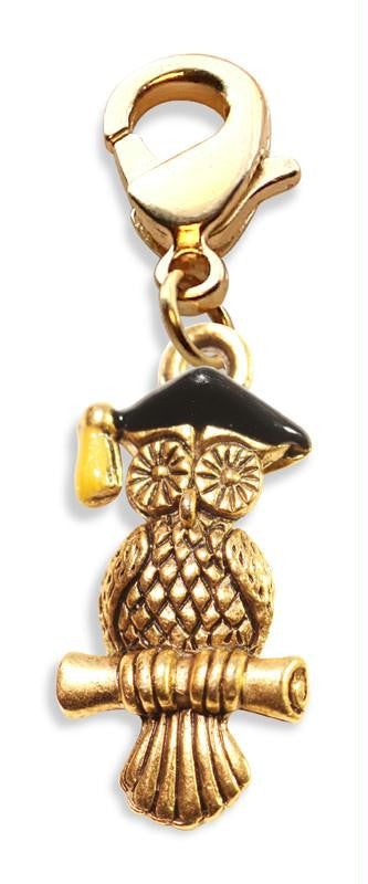 Owl Charm Dangle in Gold