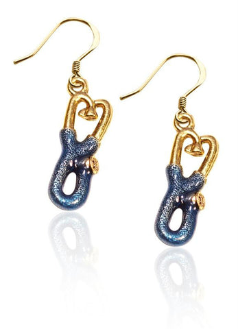 Stethoscope Charm Earrings in Gold