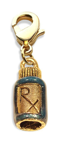 RX Charm Dangle in Gold