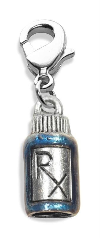 RX Charm Dangle in Silver