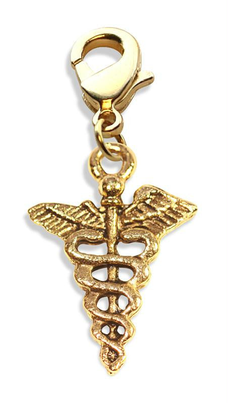 Medical Symbol Charm Dangle in Gold