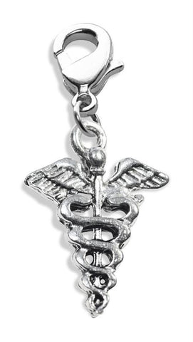 Medical Symbol Charm Dangle in Silver