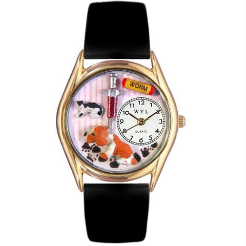 Veterinarian Watch Small Gold Style