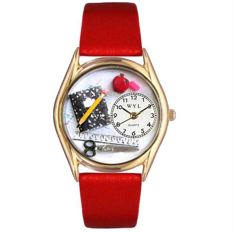 Teacher Watch Small Gold Style