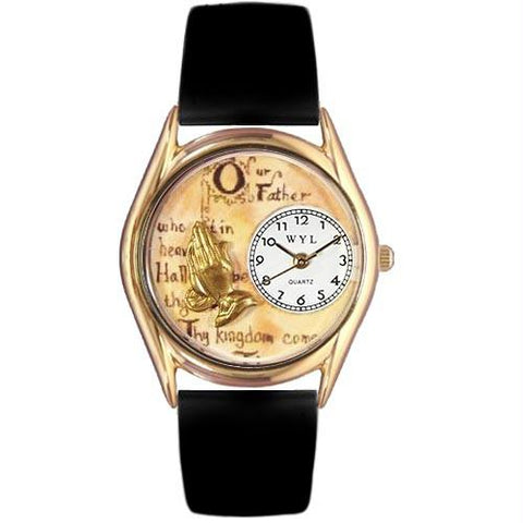 Lord's Prayer Watch Small Gold Style