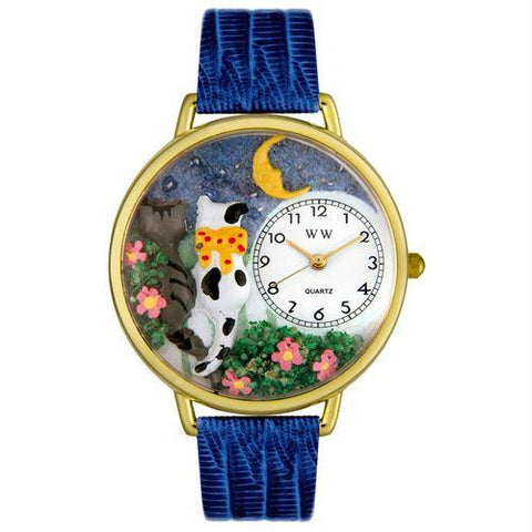 Cats Night Out Watch in Gold (Large)