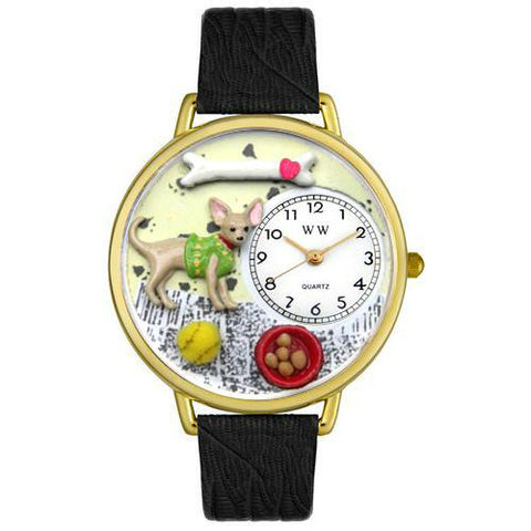 Chihuahua Watch in Gold (Large)