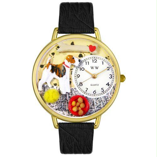 Fox Terrier Watch in Gold (Large)