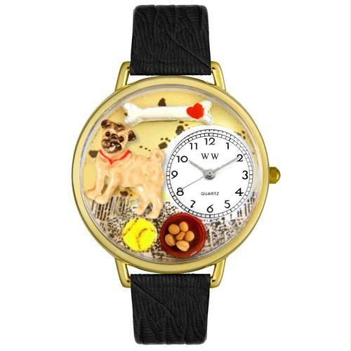 Pug Watch in Gold (Large)