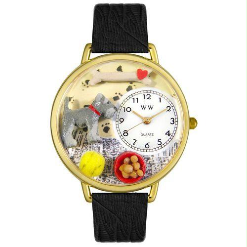 Schnauzer Watch in Gold (Large)