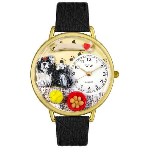 Shih Tzu Watch in Gold (Large)