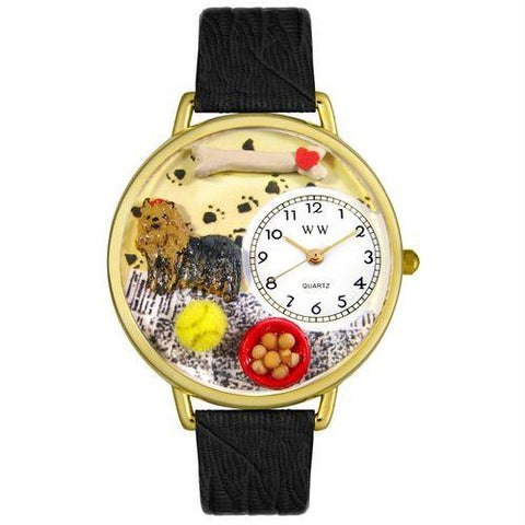 Yorkie Watch in Gold (Large)