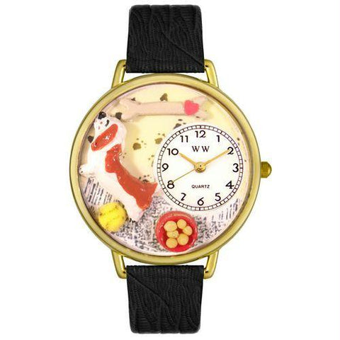 Basset Hound Watch in Gold (Large)