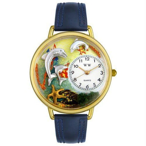 Dolphin Watch in Gold (Large)