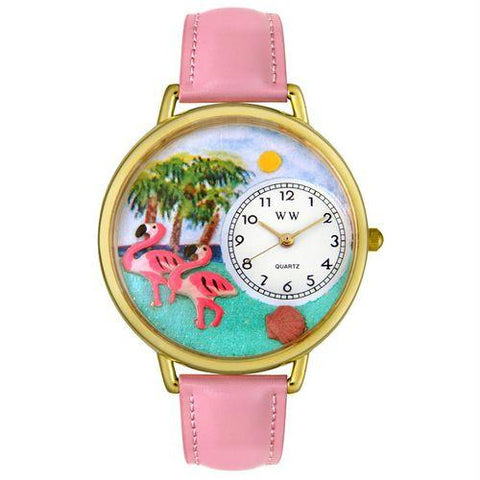 Flamingo Watch in Gold (Large)