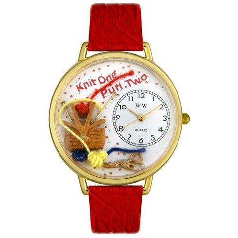 Knitting Watch in Gold (Large)