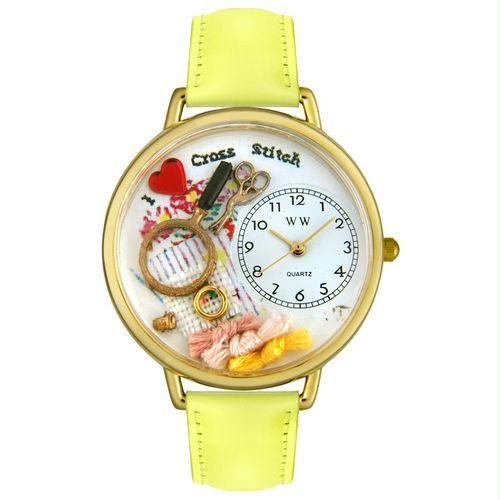 Cross Stitch Watch in Gold (Large)