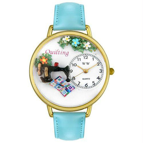 Quilting Watch in Gold (Large)