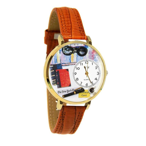 Book Lover Watch in Gold (Large)