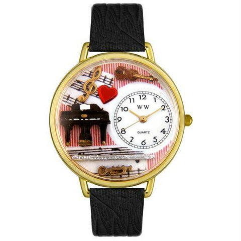 Music Teacher Watch in Gold (Large)