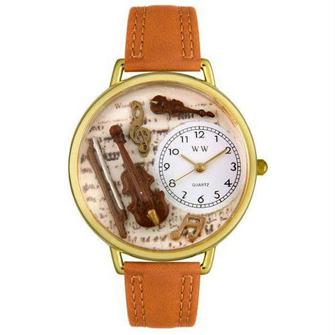 Violin Watch in Gold (Large)