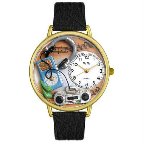 Music Lover Watch in Gold (Large)