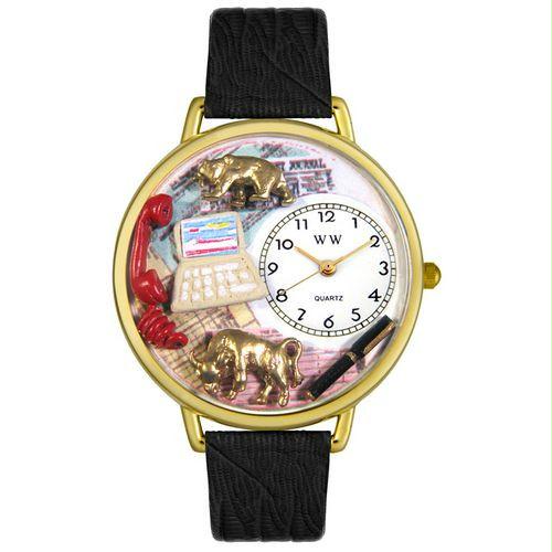 Stock Broker Watch in Gold (Large)