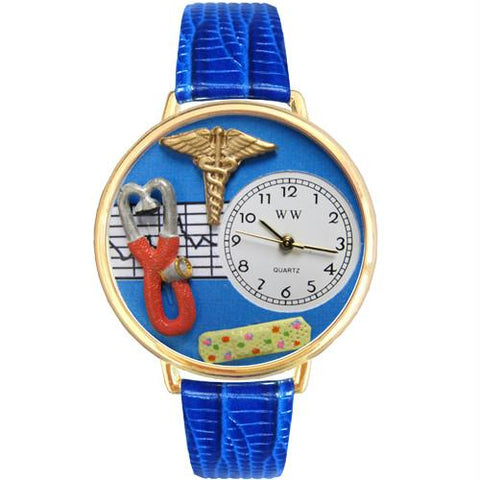 Nurse 2 Blue Watch in Gold (Large)