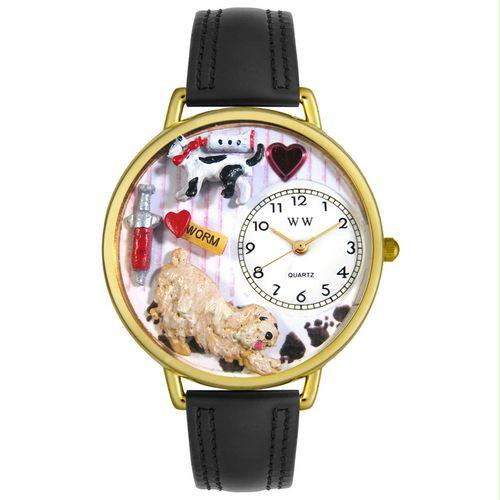 Veterinarian Watch in Gold (Large)