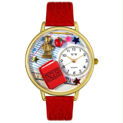 English Teacher Watch in Gold (Large)