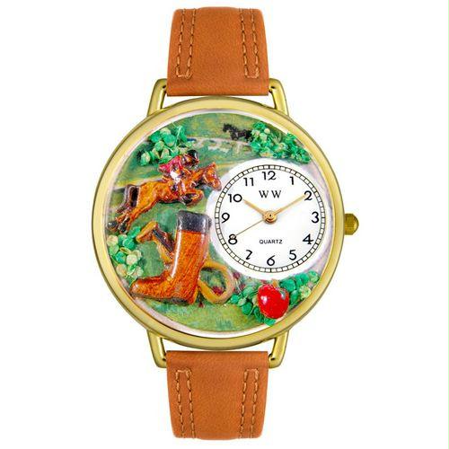 Horse Competition Watch in Gold (Large)