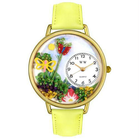 Butterflies Watch in Gold (Large)