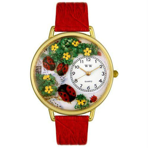 Ladybugs Watch in Gold (Large)