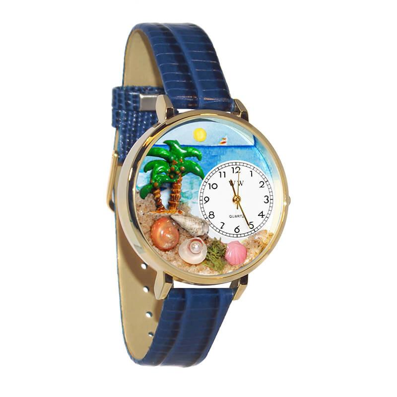 Palm Tree Watch in Gold (Large)