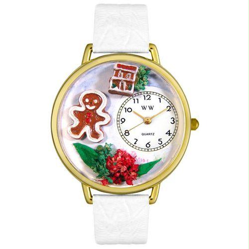 Christmas Gingerbread Watch in Gold (Large)