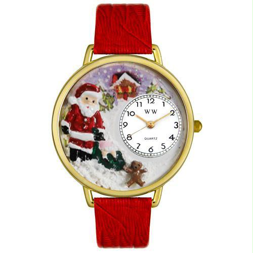 Christmas Santa Claus Watch in Gold (Large)