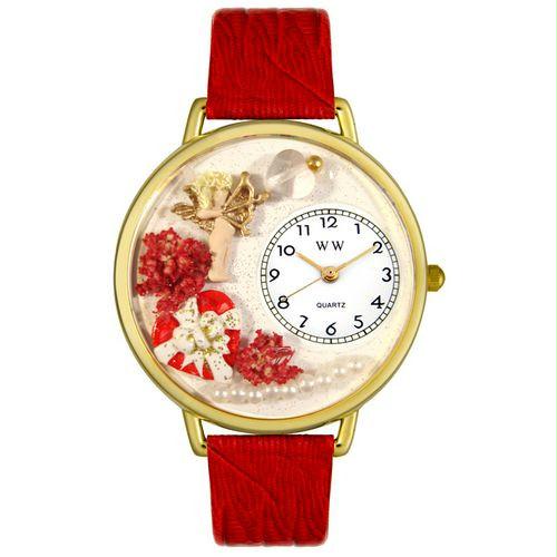 Valentine's Day Watch (Red) in Gold (Large)