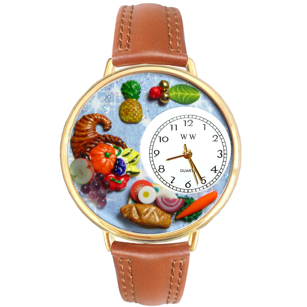 Holiday Feast Watch in Gold (Large)