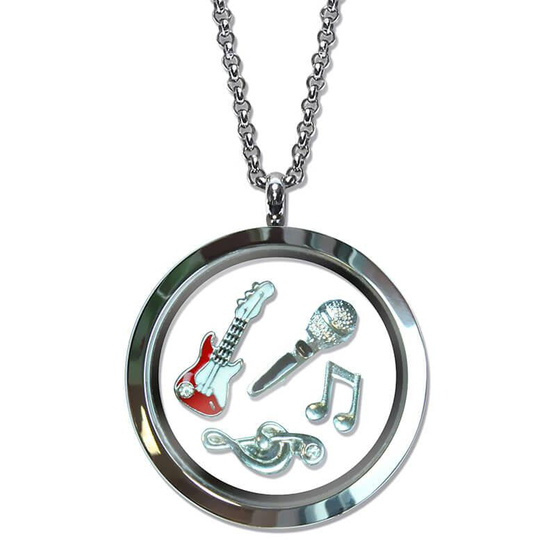 Music Lover Floating Locket