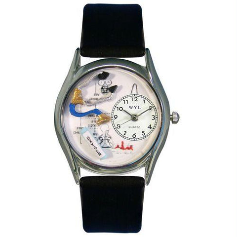 Respiratory Therapist Watch Small Silver Style