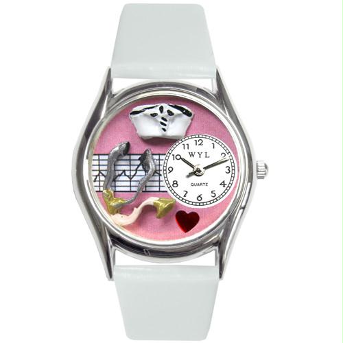 Nurse Pink Watch Small in Silver