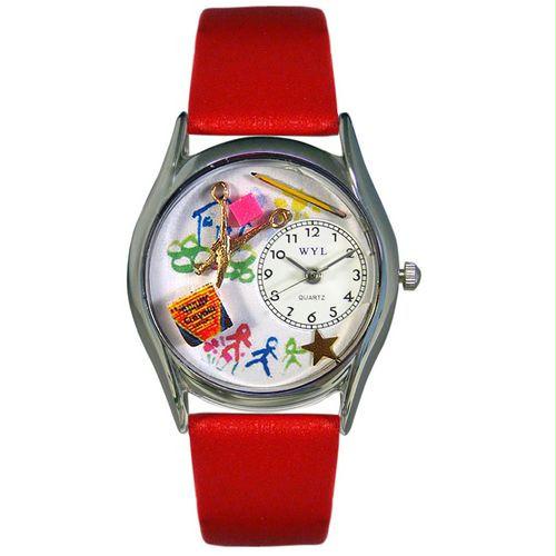 Preschool Teacher Watch Small Silver Style