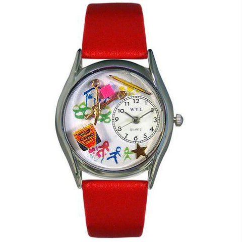 Preschool Teacher Watch Small Silver Style