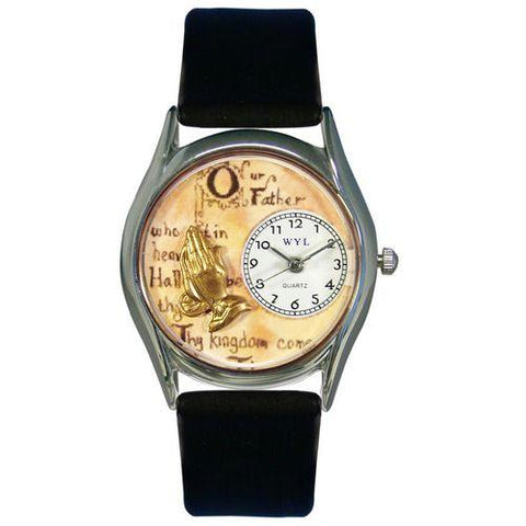 Lord's Prayer Watch Small Silver Style