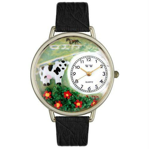 Cow Watch in Silver (Large)