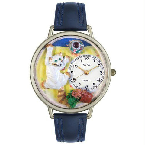 Bad Cat Watch in Silver (Large)