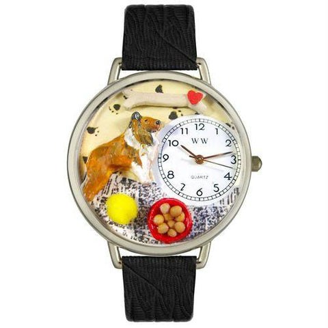 Collie Watch in Silver (Large)