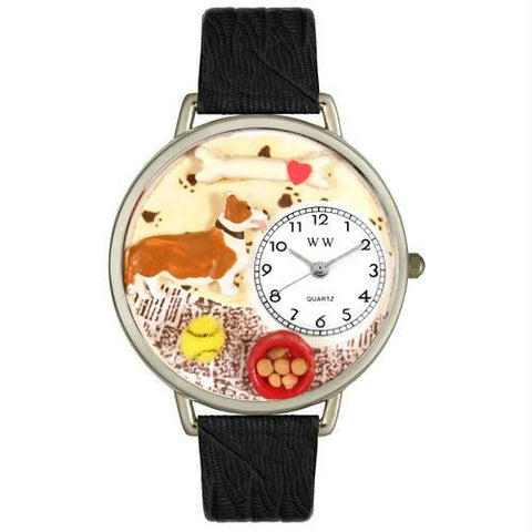 Corgi Watch in Silver (Large)