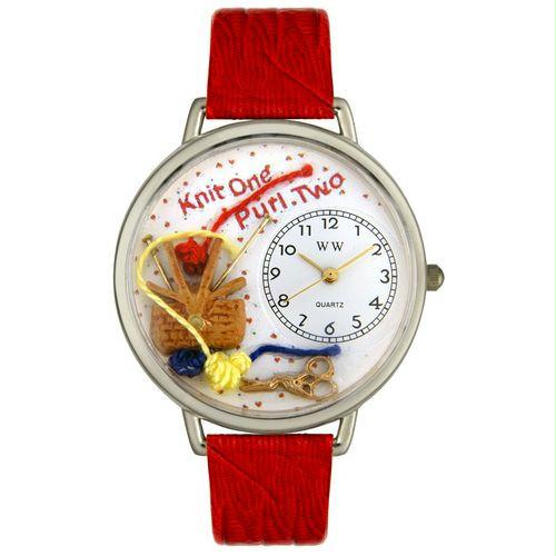 Knitting Watch in Silver (Large)