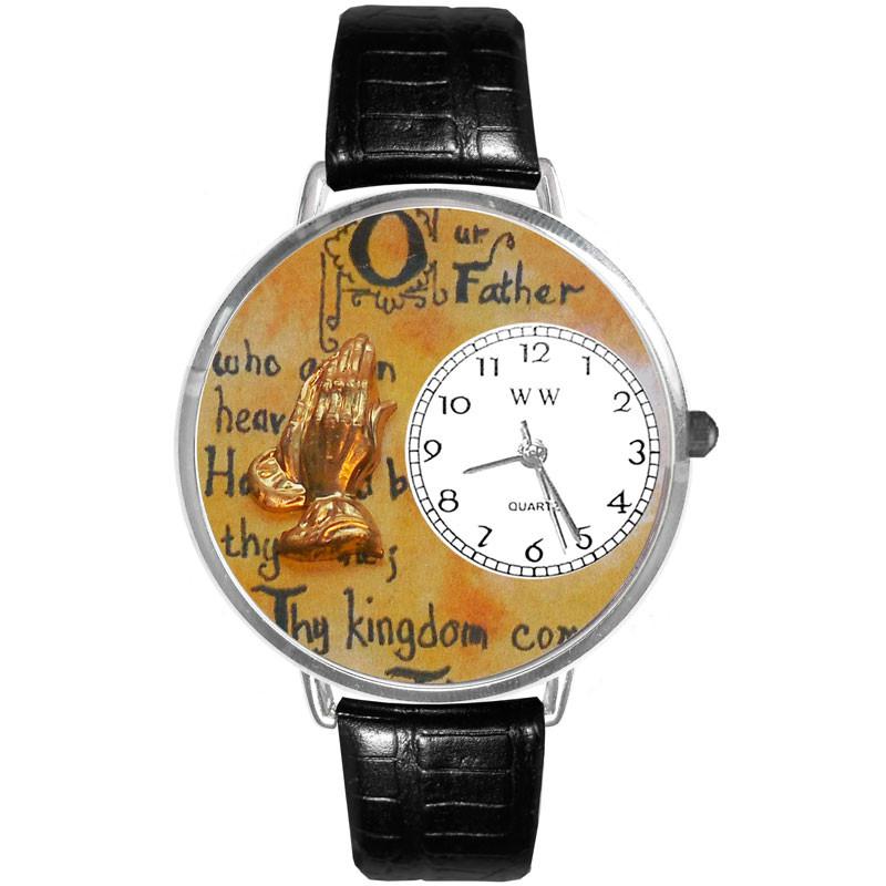 Lord's Prayer Watch in Silver (Large)